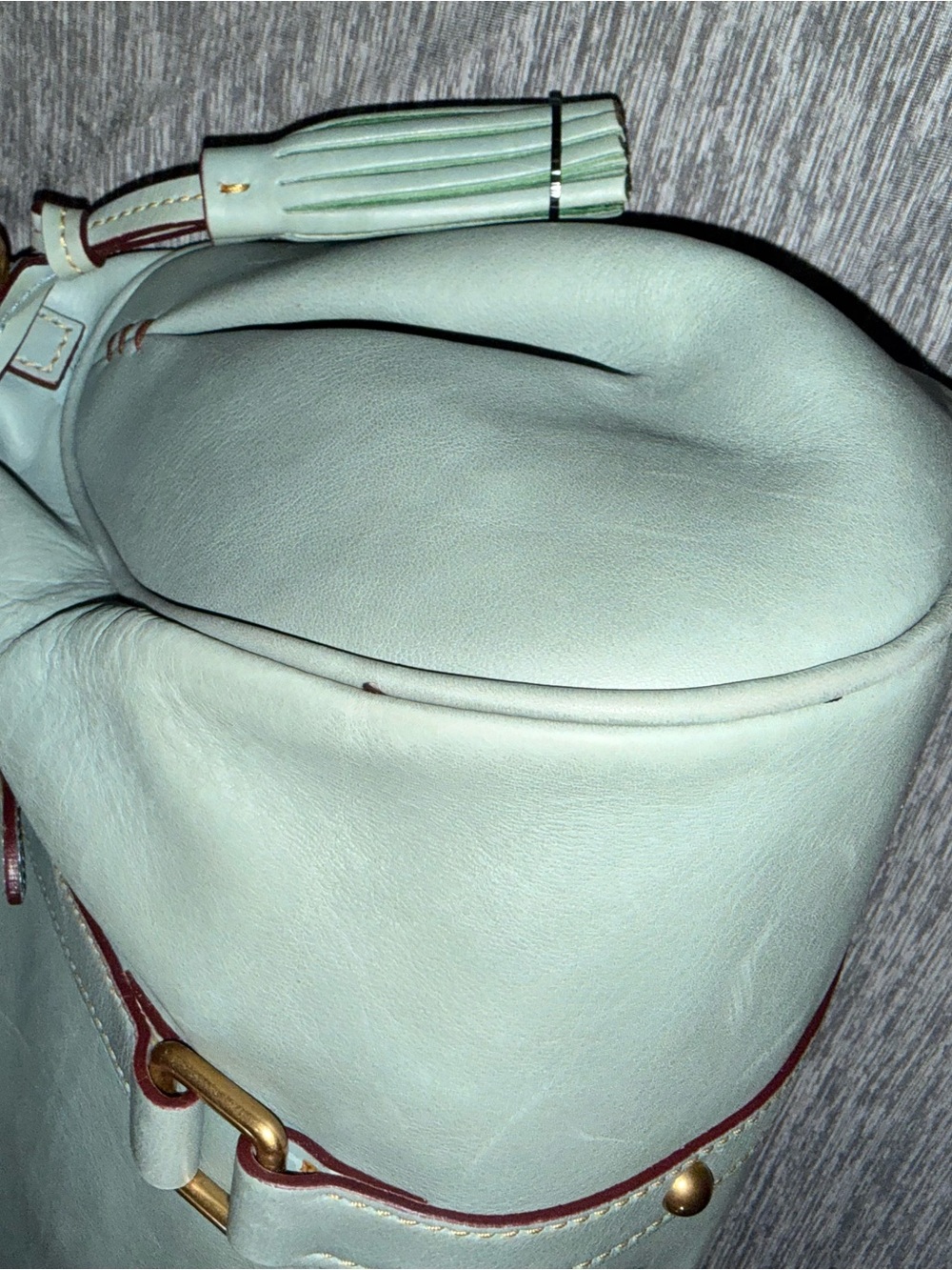 Dooney & Bourke Ultra Rare Light Blue Florentine Satchel - Picture 7 of 10